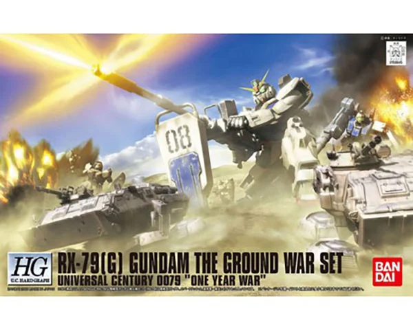 HGUC 1/144 GUNDAM RX-79G GROUND WAR SET mode pas cher 1