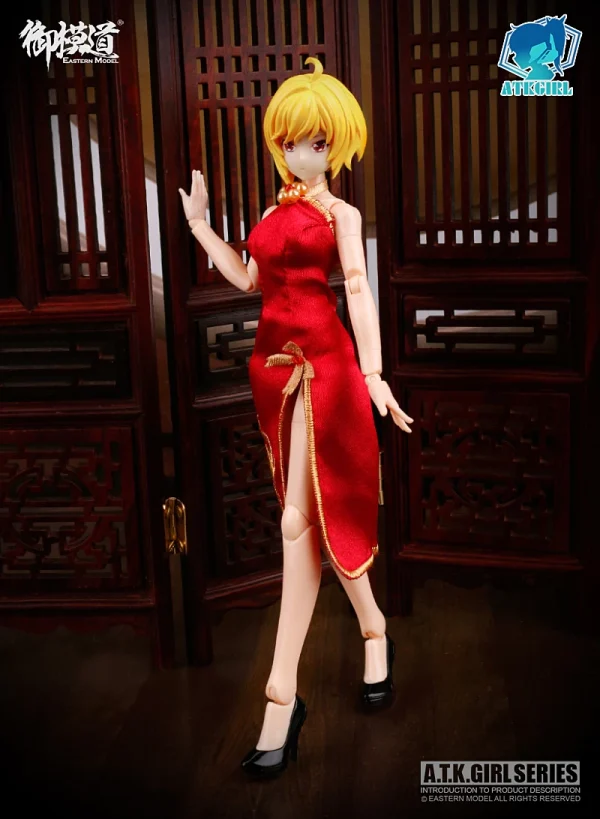 boutique en ligne A.T.K GIRL : FOUR MYSTICAL BEASTS QIPAO ACCESSORIES SET 4