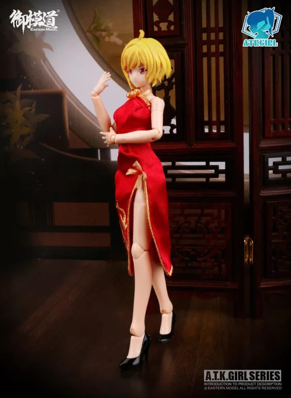 boutique en ligne A.T.K GIRL : FOUR MYSTICAL BEASTS QIPAO ACCESSORIES SET 3