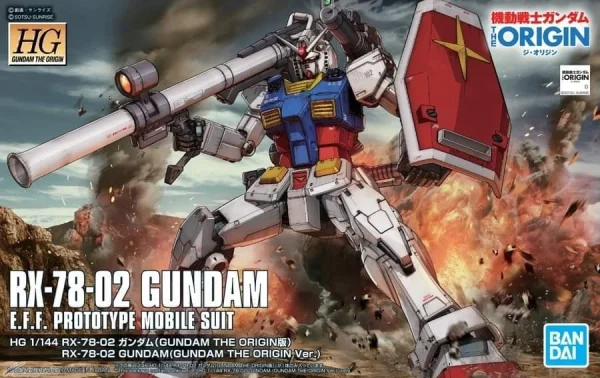 HGUC 1/144 RX-78-02 GUNDAM (GUNDAM THE ORIGIN VER.) Livraison rapide 1