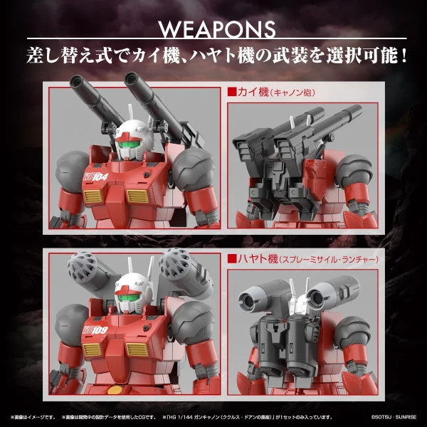 HG 1/144 RX-77-02 GUNCANNON [CUCURUZ DOAN’S ISLAND VER.] magasin solde 3